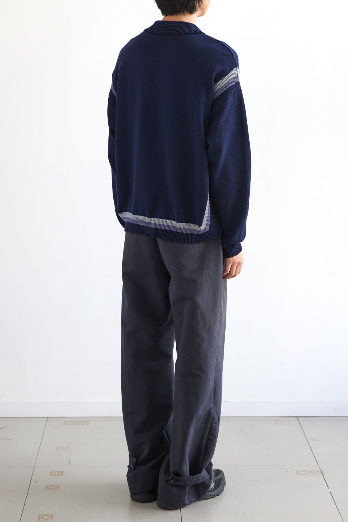 해칭룸(HATCHINGROOM) Archive Cardigan Dark Navy