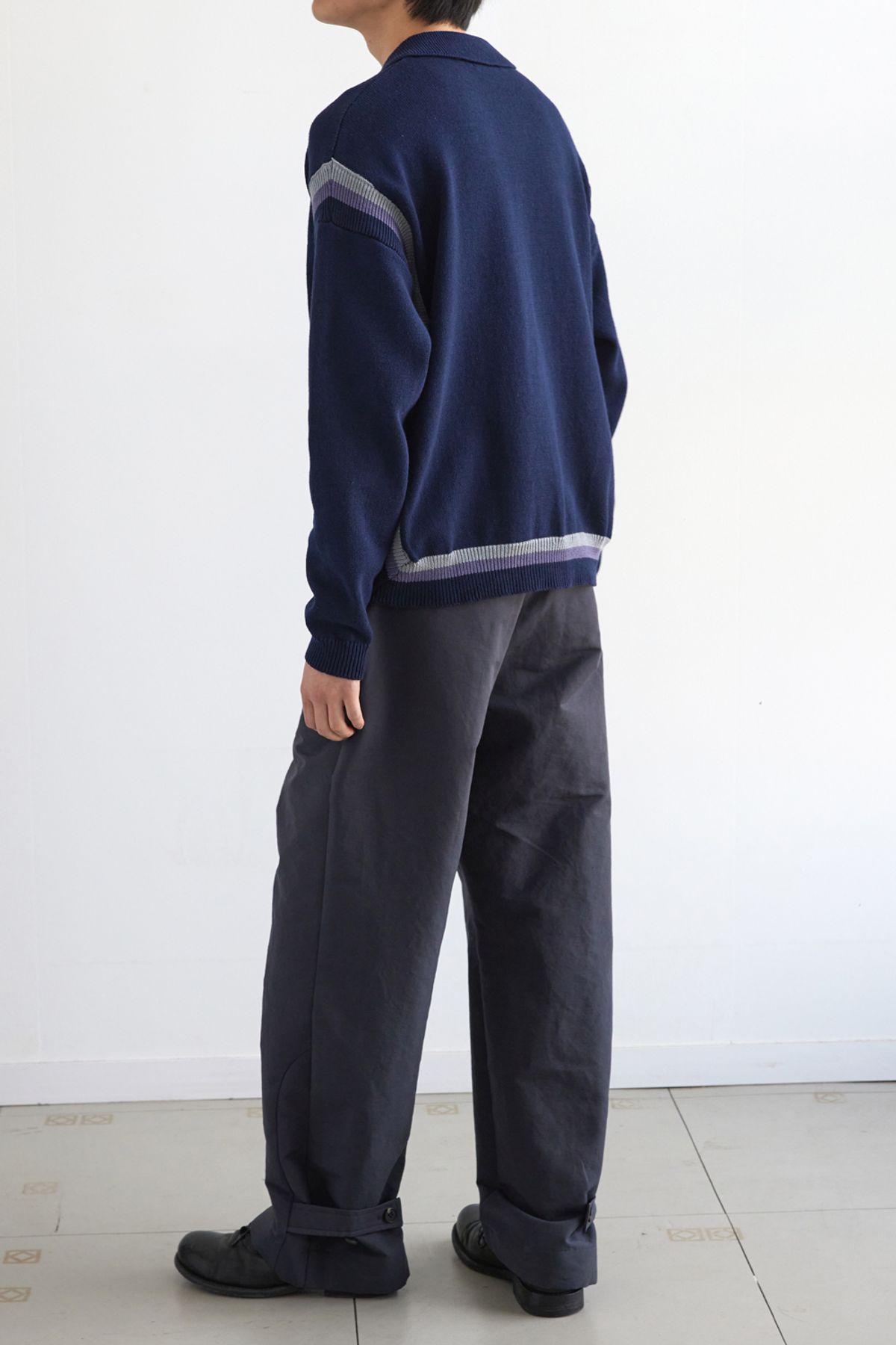 해칭룸(HATCHINGROOM) Archive Cardigan Dark Navy