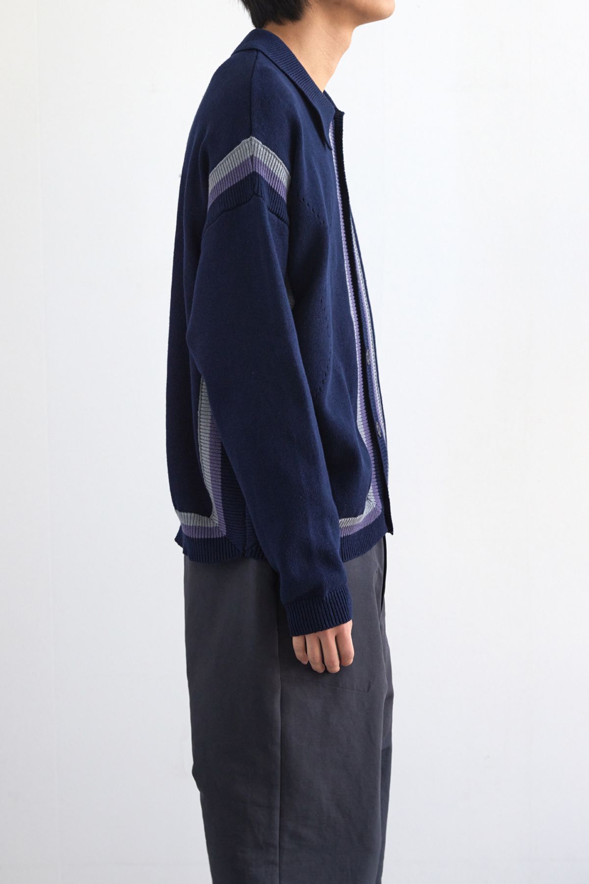 해칭룸(HATCHINGROOM) Archive Cardigan Dark Navy