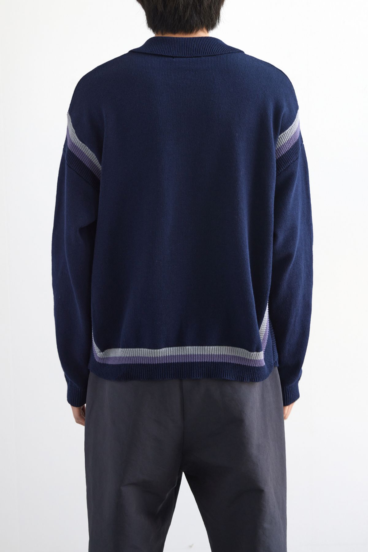 해칭룸(HATCHINGROOM) Archive Cardigan Dark Navy