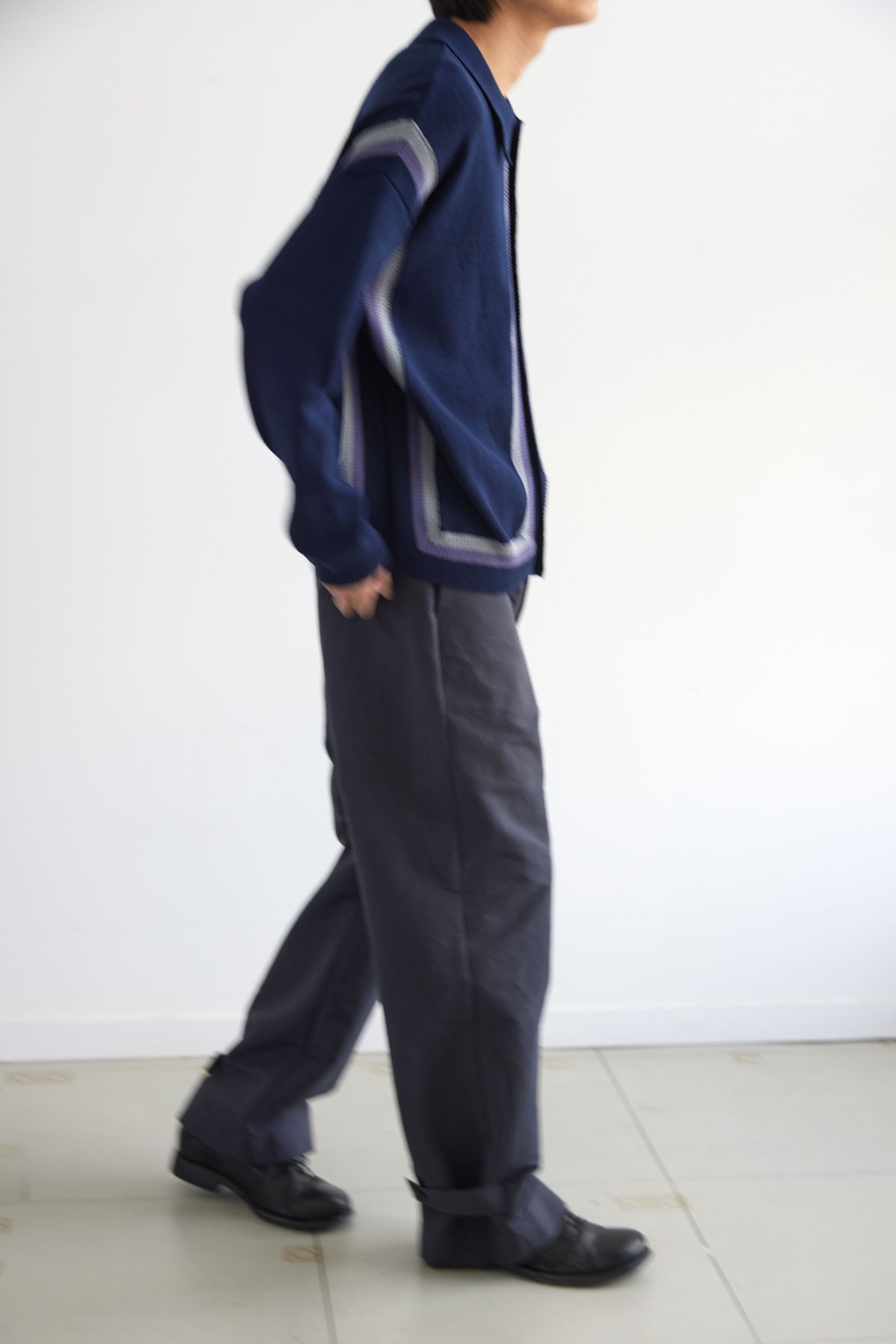 해칭룸(HATCHINGROOM) Archive Cardigan Dark Navy