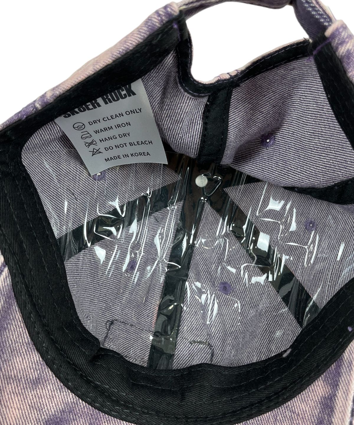 스케이터락(SK8ER ROCK) Dirty Pigment Ball Cap purple