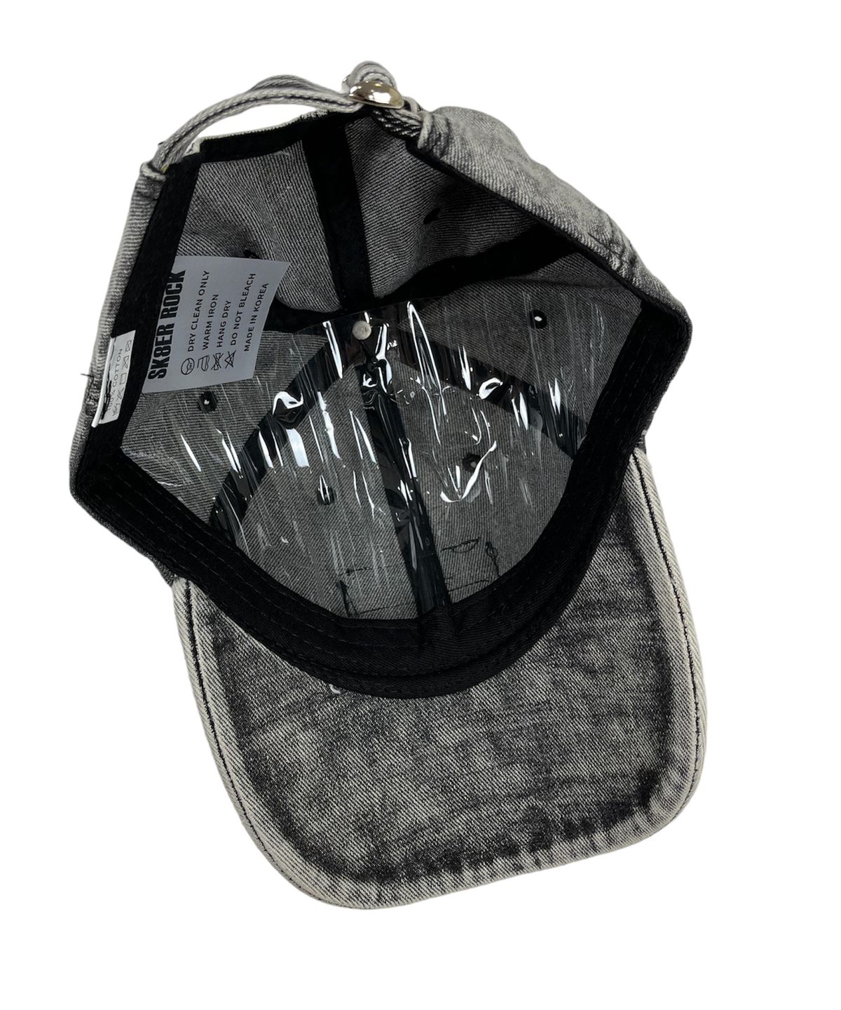 스케이터락(SK8ER ROCK) Dirty Pigment Ball Cap gray