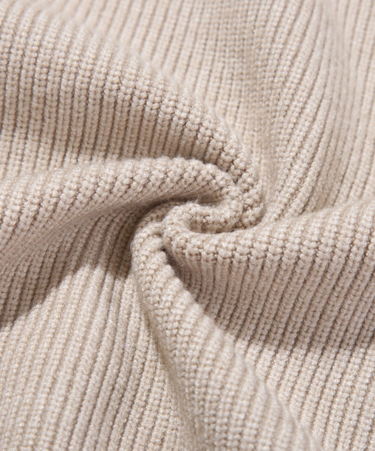 디미트리블랙(DIMITRI BLACK) 2WAY 헤비웨이트 하찌 니트 후드 집업_오트밀