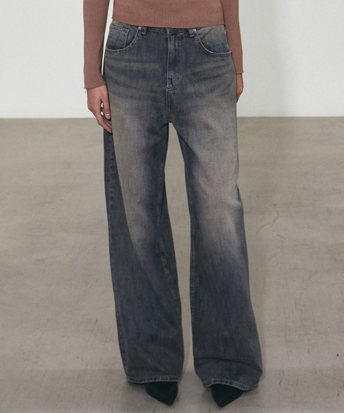 닉앤니콜(NICK&NICOLE) NEWTRO WASHING WIDE PANTS_BLUE