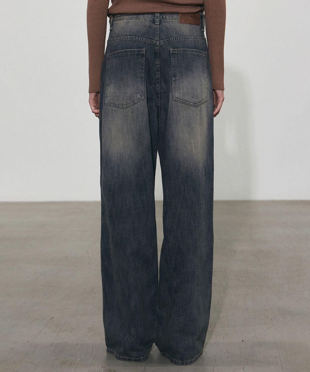 닉앤니콜(NICK&NICOLE) NEWTRO WASHING WIDE PANTS_BLUE