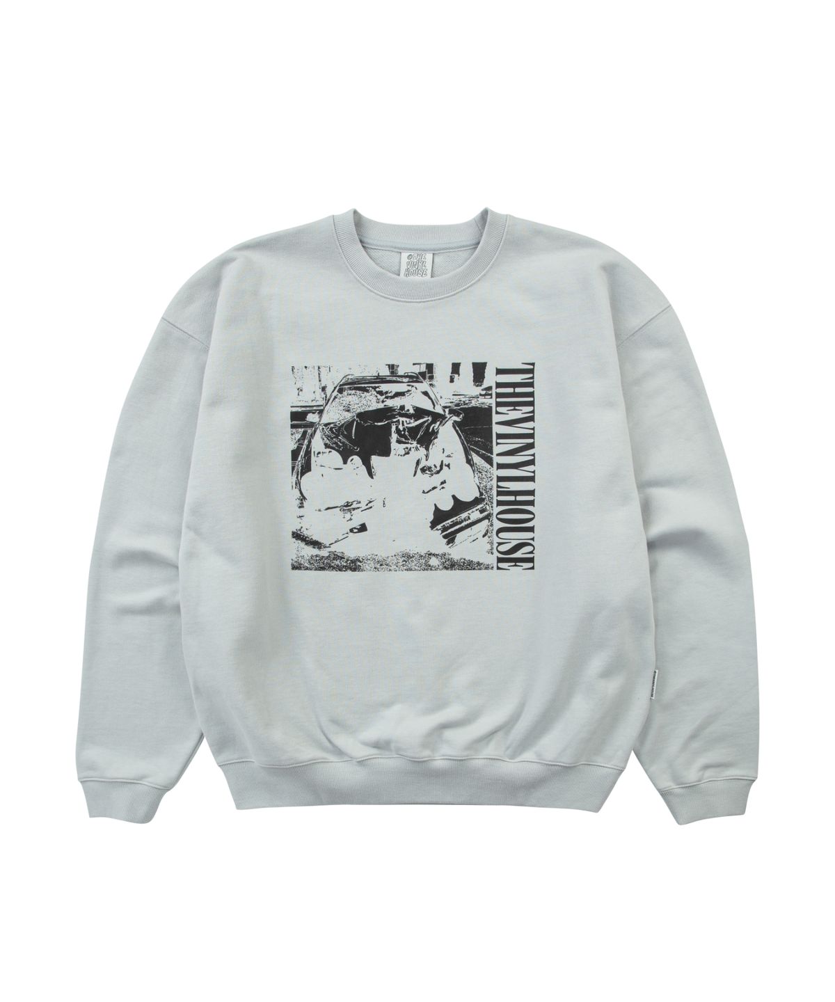 더바이닐하우스(THEVINYLHOUSE) JUNK CAR SWEATSHIRTS GREY (VH2DFUM441A)