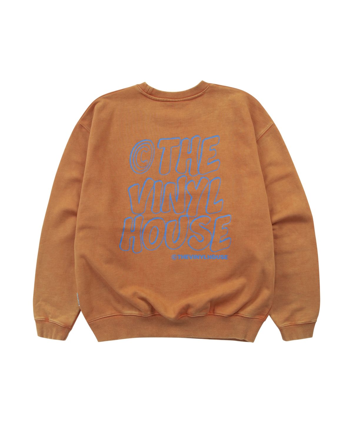 더바이닐하우스(THEVINYLHOUSE) BLEACH LOGO SWEATSHIRTS ORANGE (VH2DFUM447A)