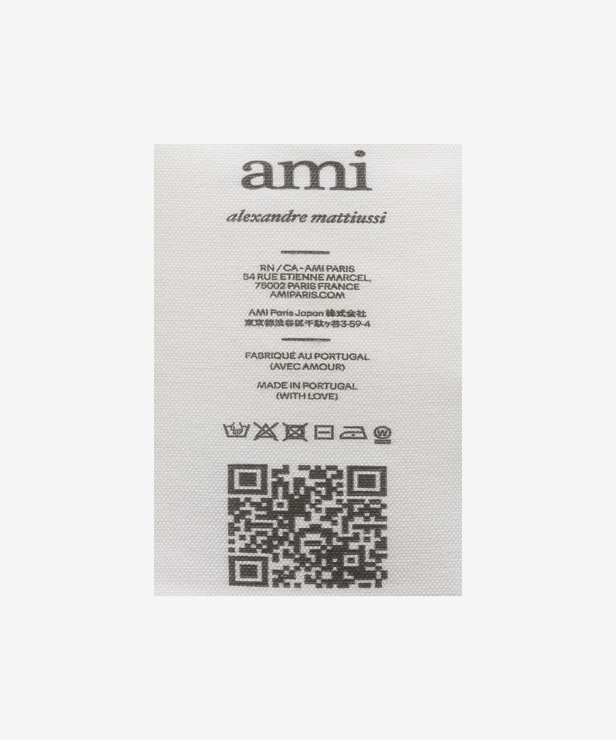 아미(AMI) [옵션추가금액] 로고 패치 니트 - 아이보리 / HKS024KN0031185