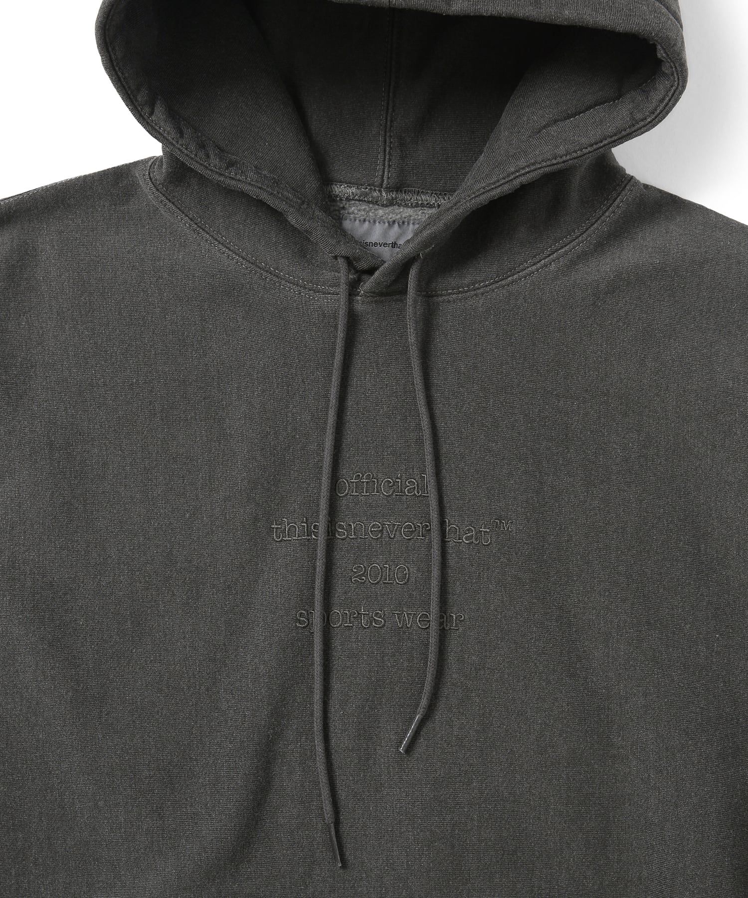 MUSINSA | thisisneverthat® 2010 Sports Hoodie Charcoal