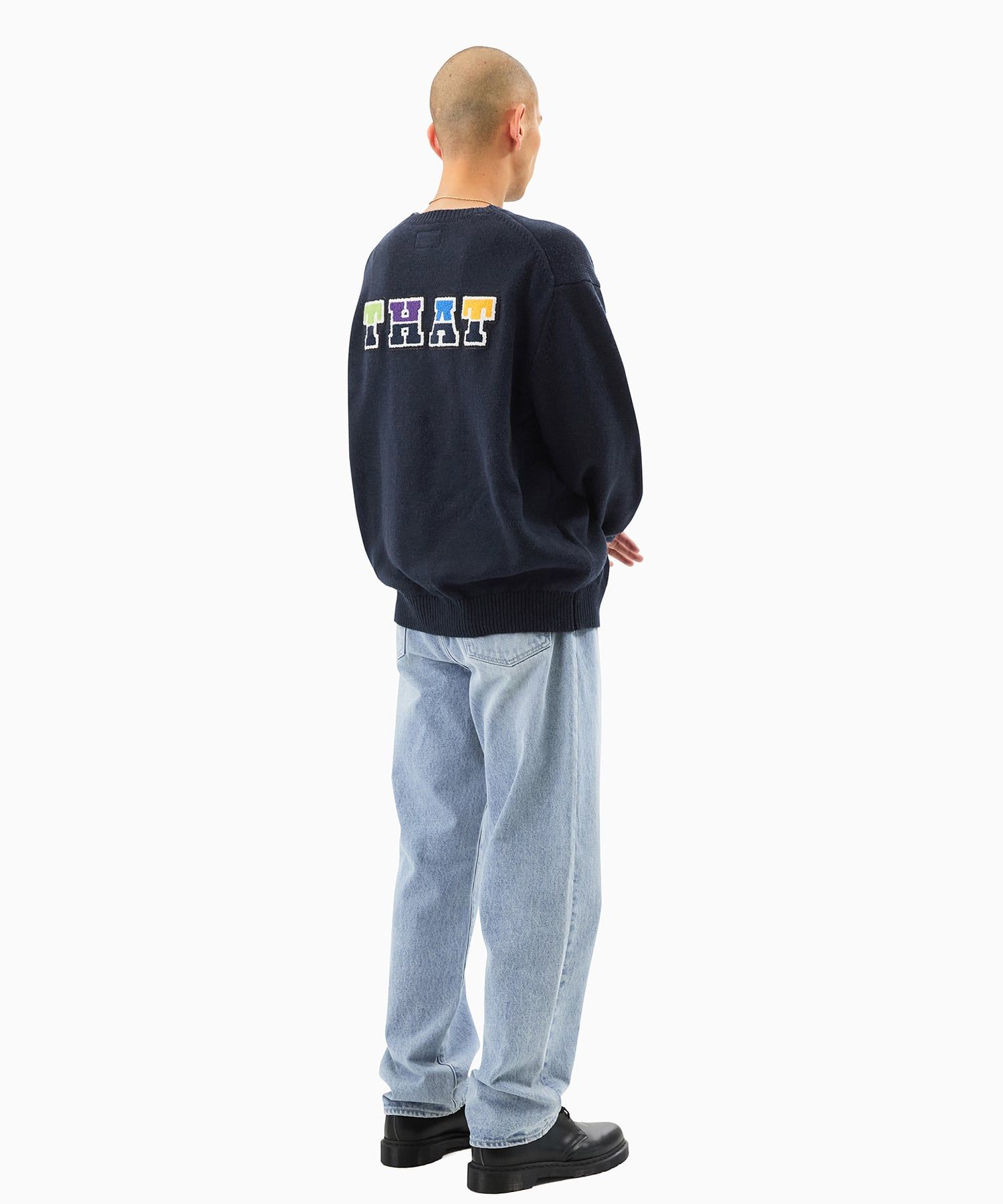 【THISISNEVERTHAT】THIS/THAT Knit Sweater Navy THIS-THAT-Knit-Sweater-