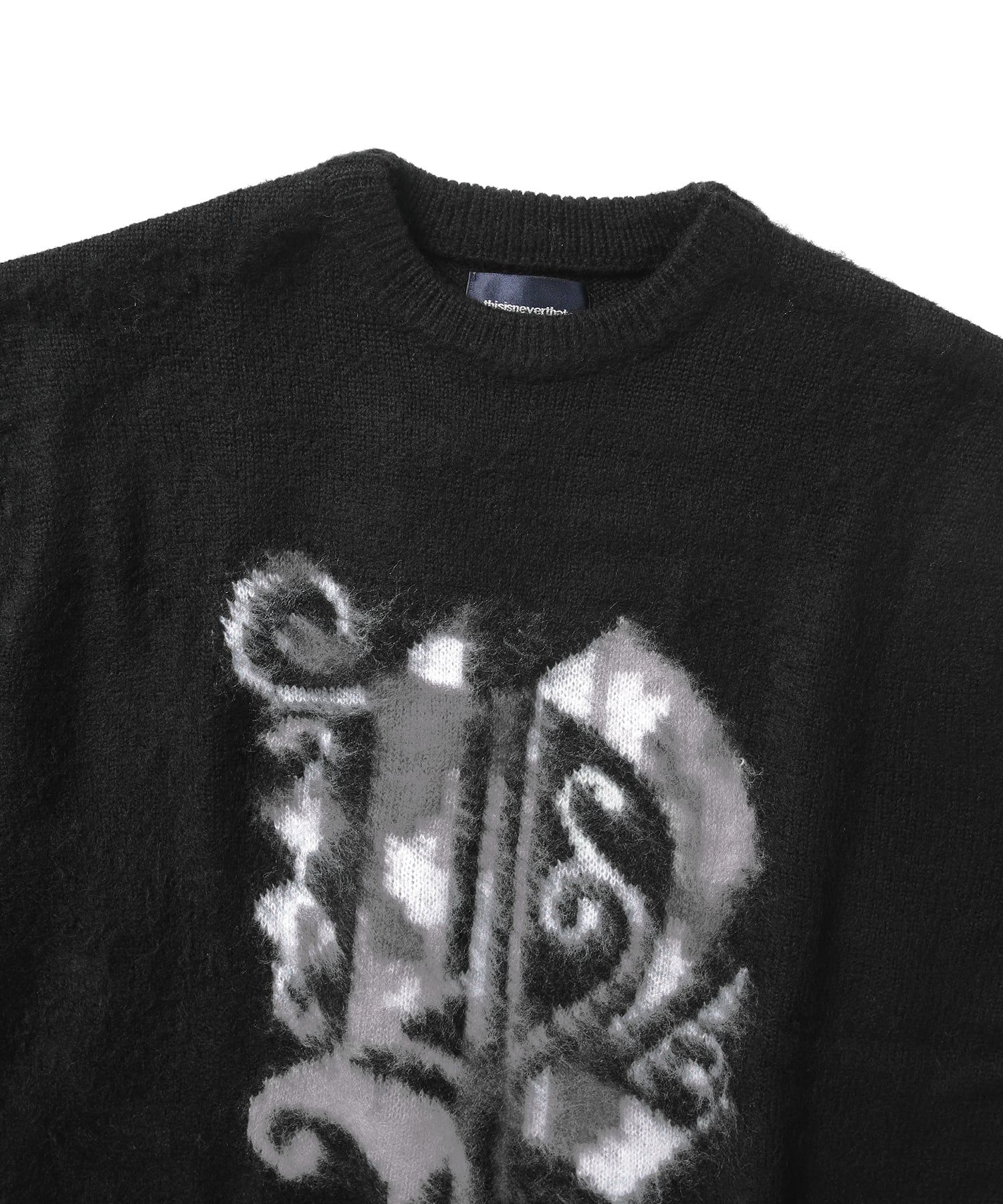 MUSINSA | thisisneverthat® (FW23) Fortuna N-Logo Sweater Black