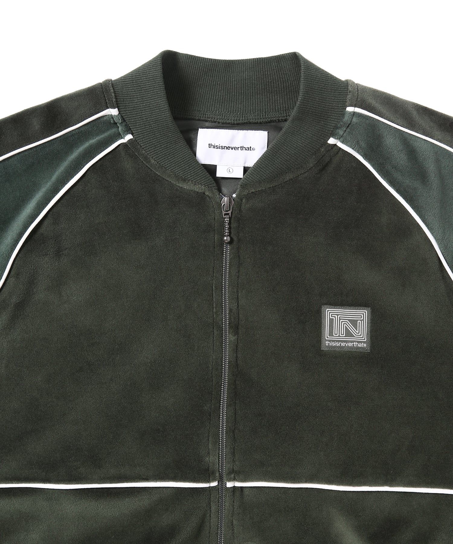 MUSINSA公式 | thisisneverthat Velor Track Jacket Green