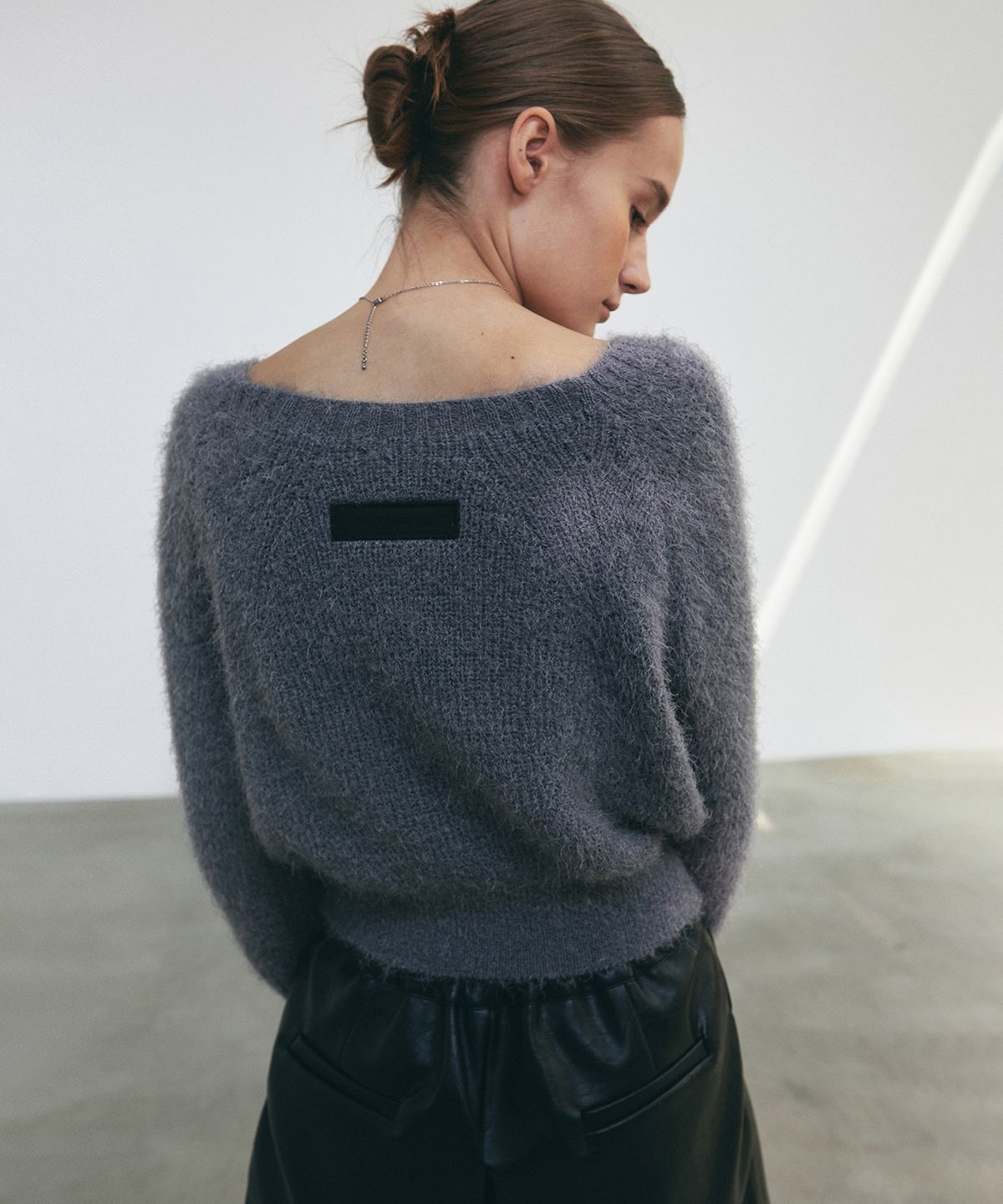 닉앤니콜(NICK&NICOLE) ANGORA PULLOVER KNIT_GRAY