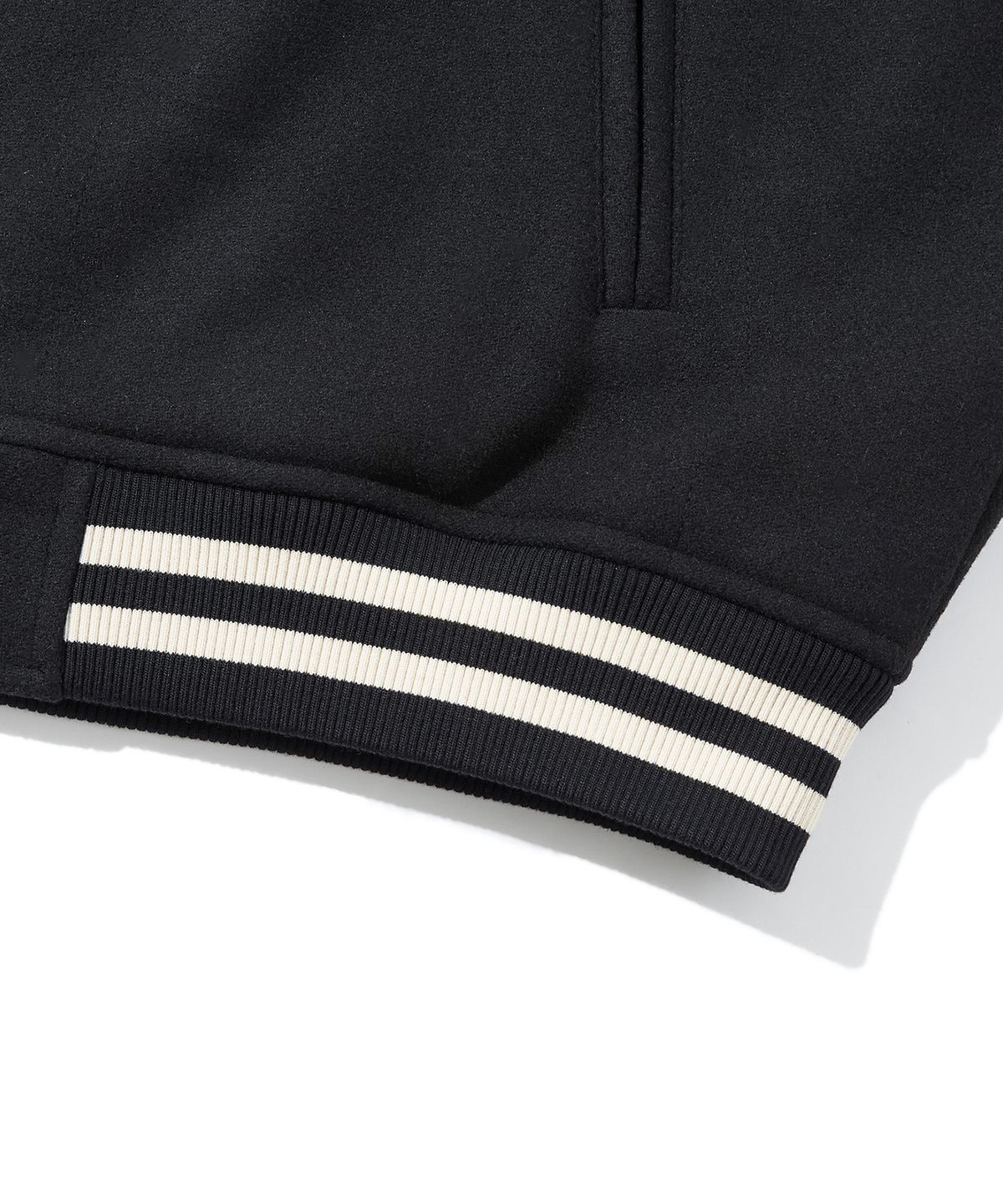 코드그라피(CGP) 빅토리 WOOL 바시티 자켓_블랙
