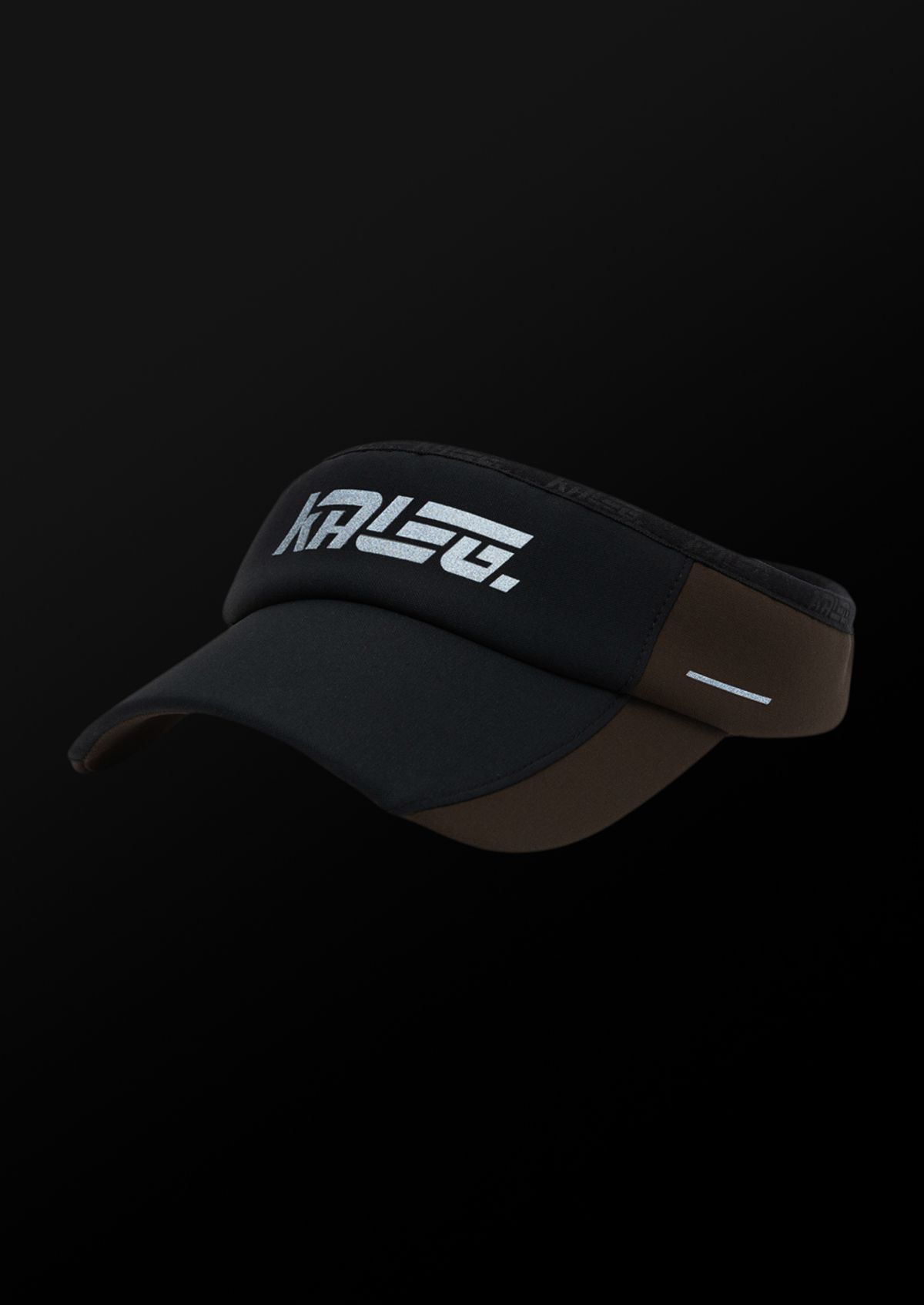 칼렉(KALEG) UNISEX FLIGHT RUNNING SUN VISOR BLACK