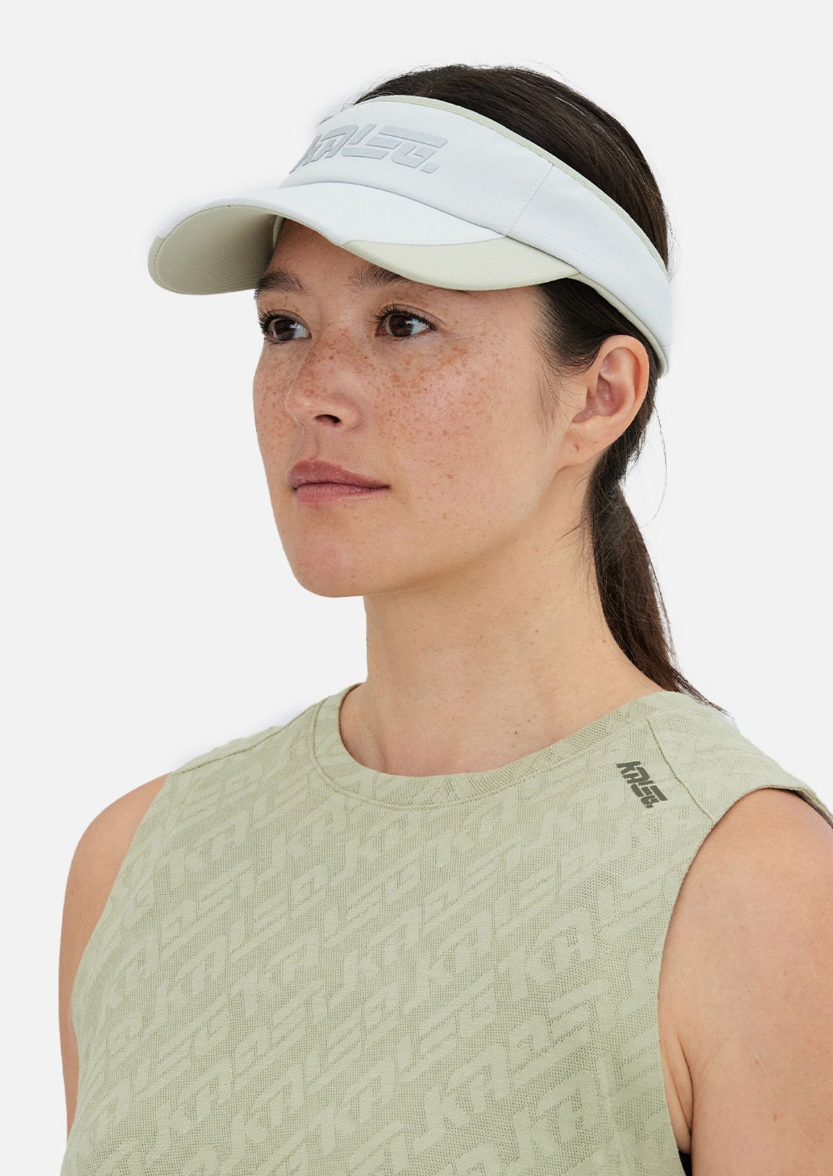 칼렉(KALEG) UNISEX FLIGHT RUNNING SUN VISOR LIGHT GREY