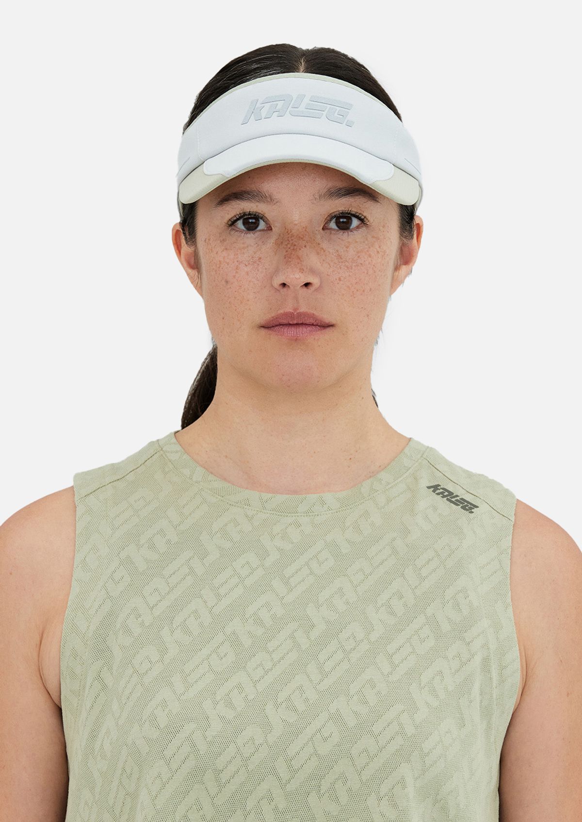칼렉(KALEG) UNISEX FLIGHT RUNNING SUN VISOR LIGHT GREY