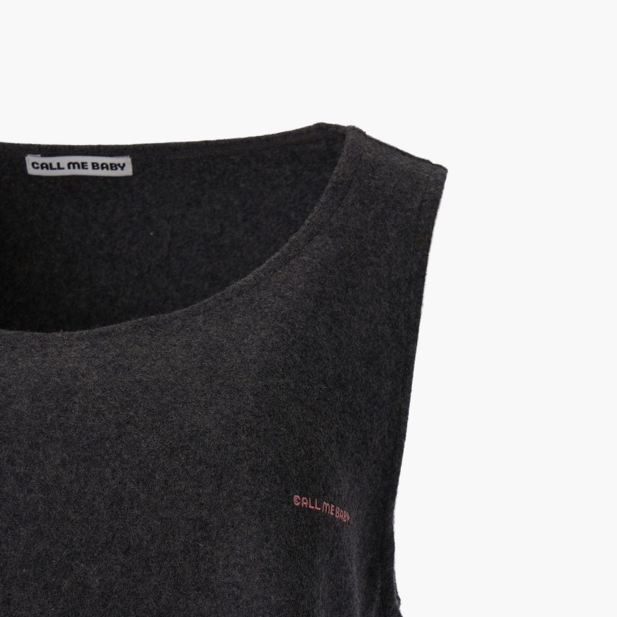 콜미베이비(CALL ME BABY) Baby Wool Mini Dress _ Grey