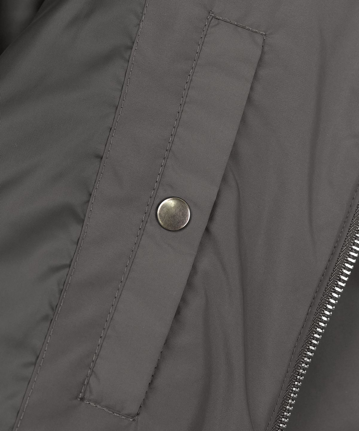 토피(TOFFEE) 논 퀼팅 크롭 패딩 점퍼 (CHARCOAL GREY)