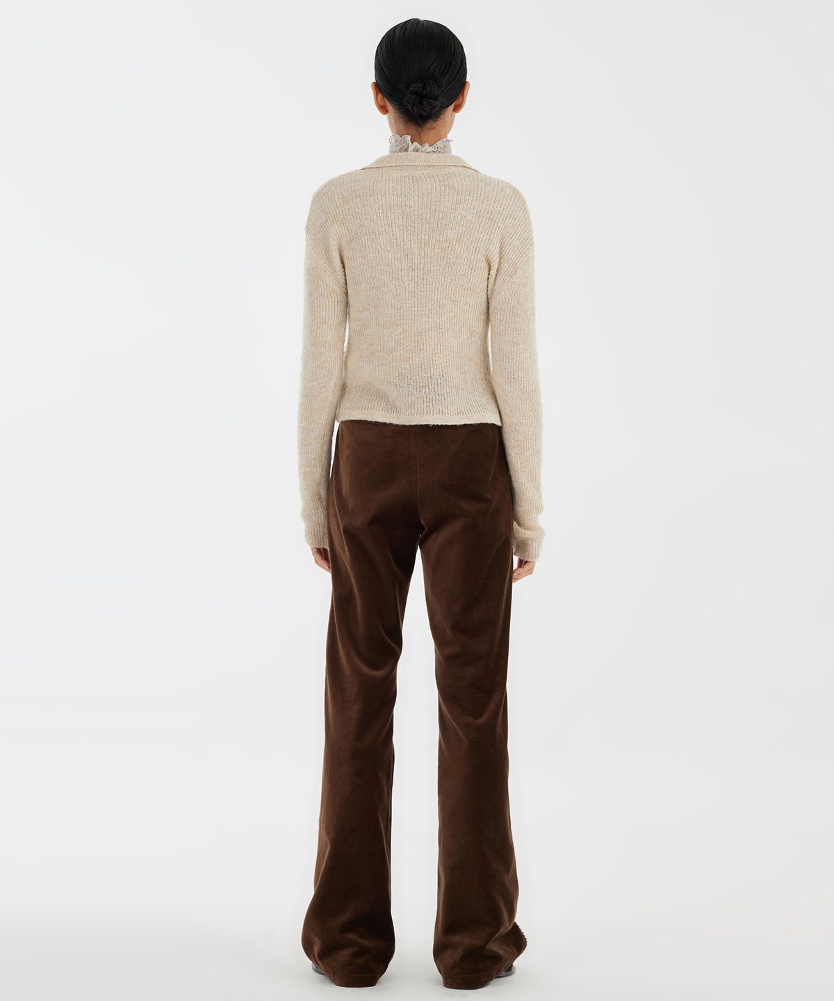 유스(YOUTH) Bootcut Pants  - Brown