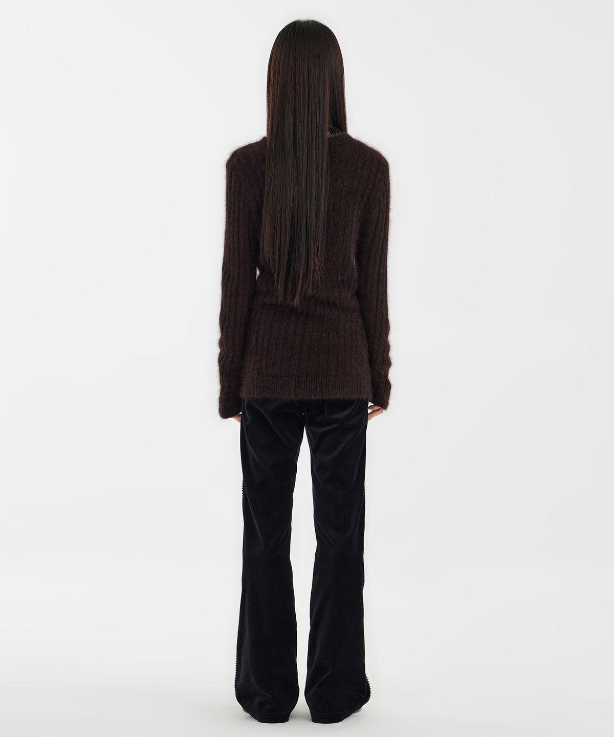 유스(YOUTH) Bootcut Pants  - Black