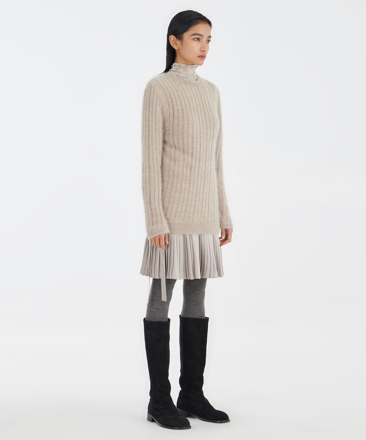 유스(YOUTH) Metalic Ballerina Skirt - Silver