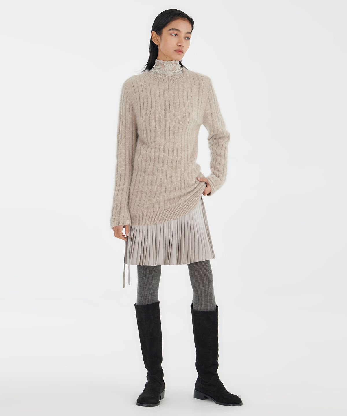 유스(YOUTH) Metalic Ballerina Skirt - Silver