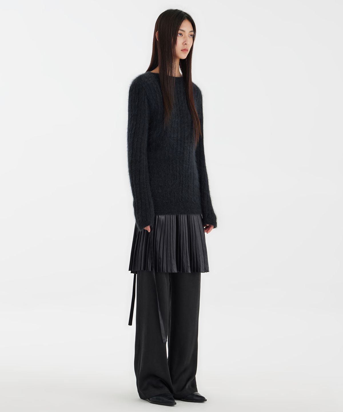 유스(YOUTH) Metalic Ballerina Skirt - Black