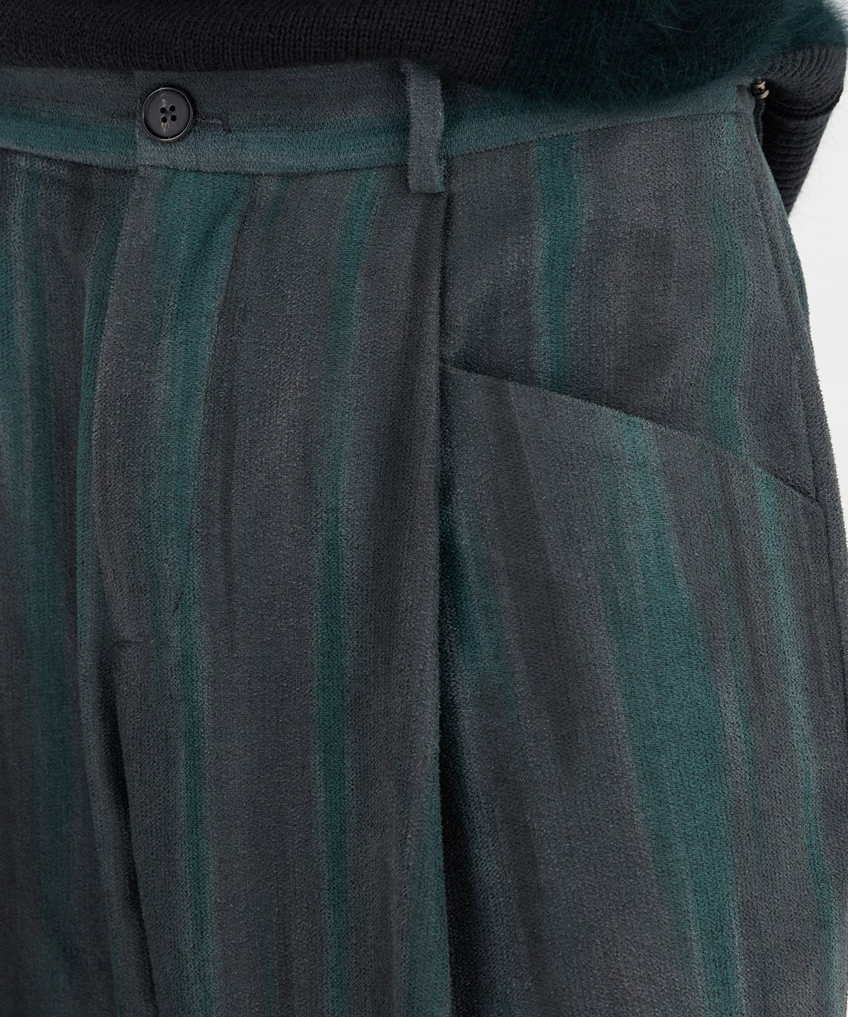 유스(YOUTH) Structured Wide Pants - Blue Green
