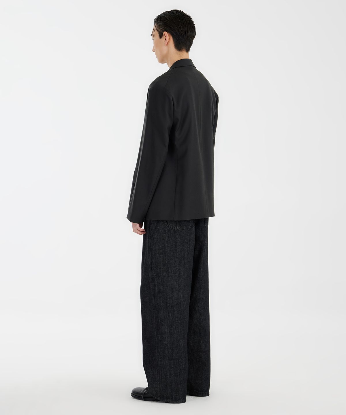 유스(YOUTH) Double-breasted Jacket - Charcoal Grey