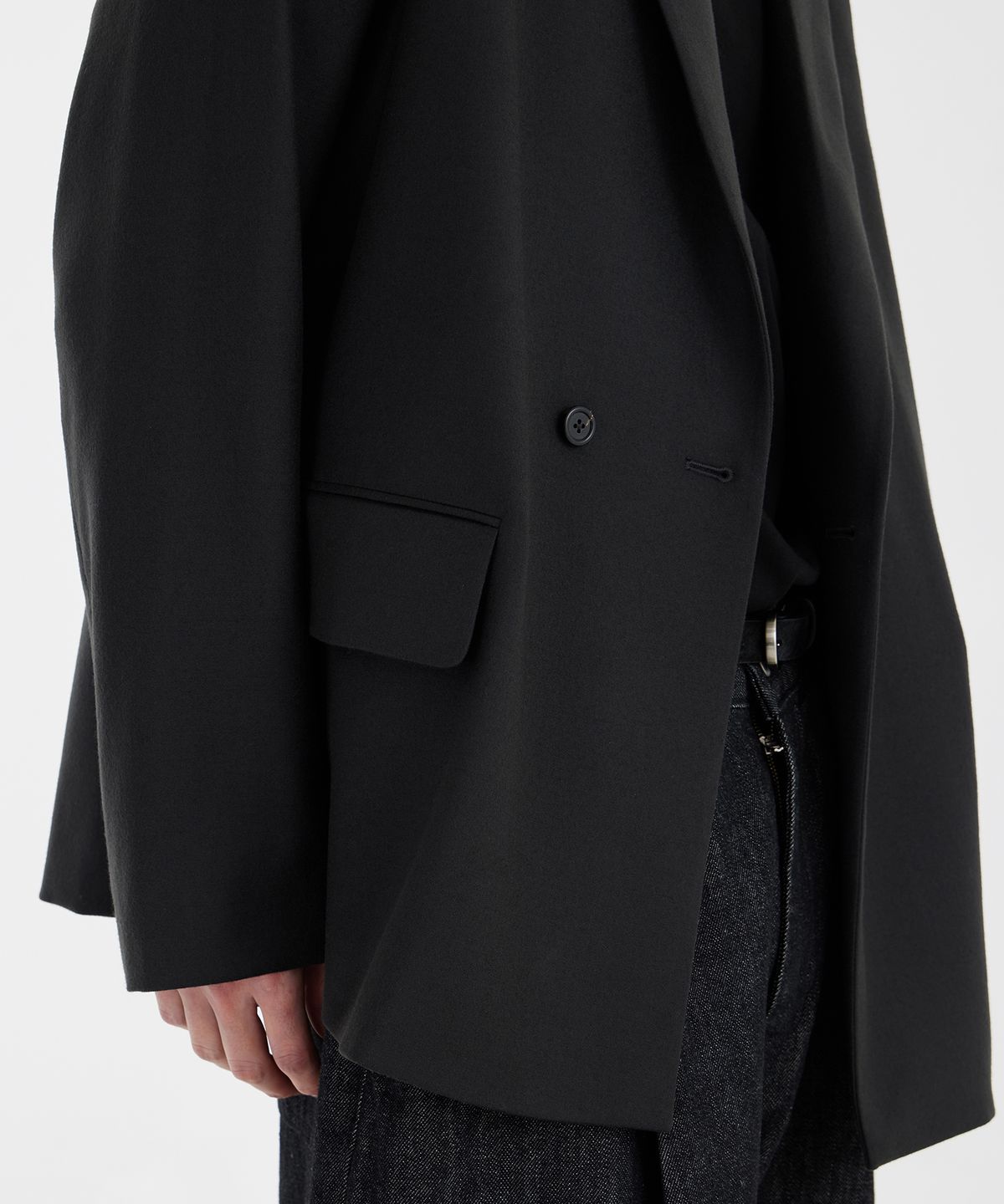 유스(YOUTH) Double-breasted Jacket - Charcoal Grey
