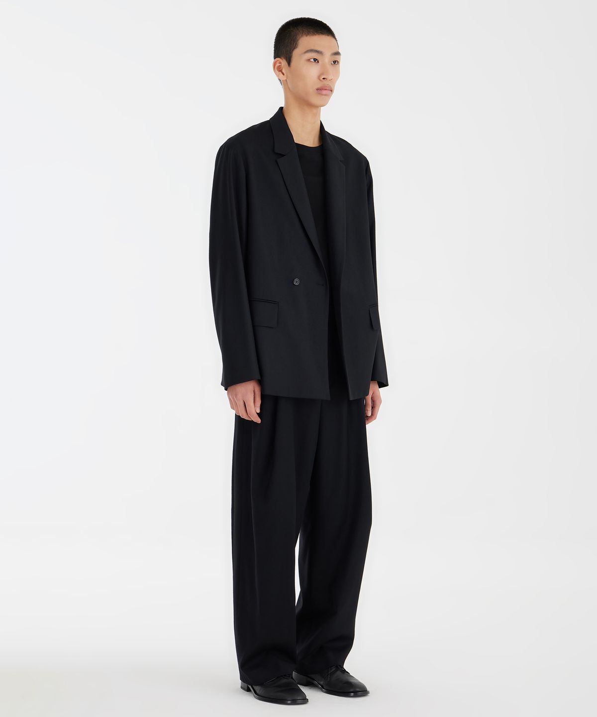 유스(YOUTH) Double-breasted Jacket - Black