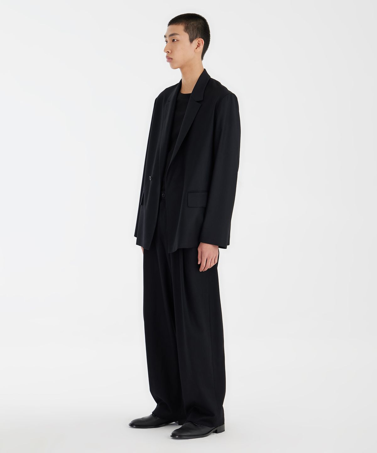 유스(YOUTH) Double-breasted Jacket - Black