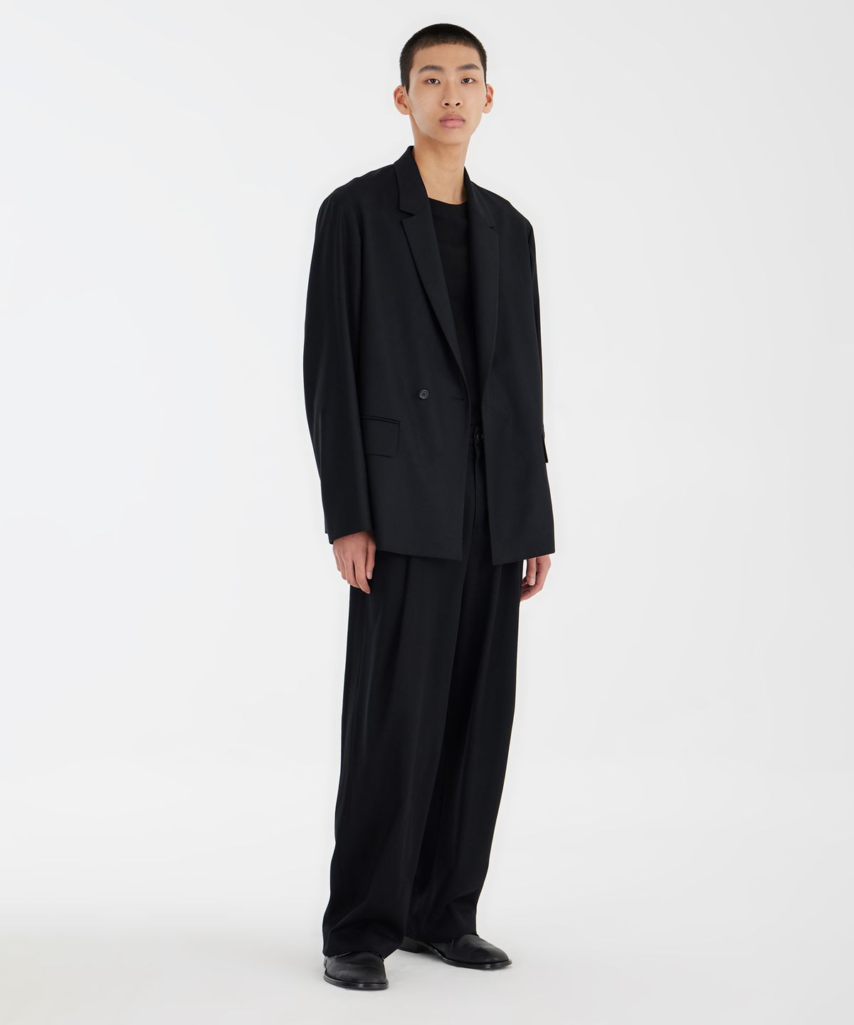 유스(YOUTH) Double-breasted Jacket - Black