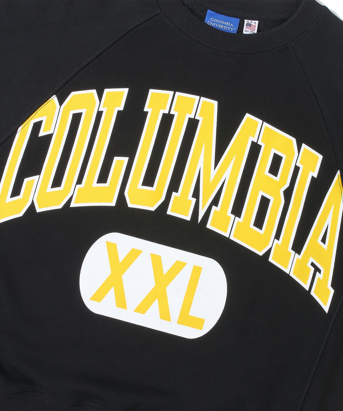 컬럼비아 유니버시티(COLUMBIA UNIVERSITY) CUT XXL LOGO WOMENS TERRY SWEATSHIRTS 블랙