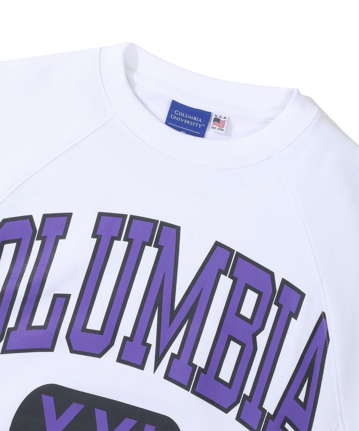 컬럼비아 유니버시티(COLUMBIA UNIVERSITY) CUT XXL LOGO WOMENS TERRY SWEATSHIRTS 화이트