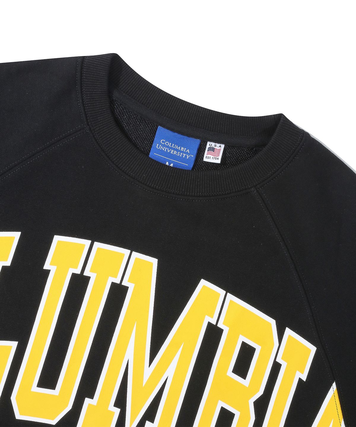 컬럼비아 유니버시티(COLUMBIA UNIVERSITY) CUT XXL LOGO OVER-FIT TERRY SWEATSHIRTS 블랙