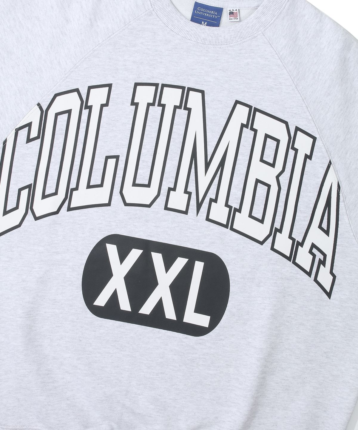 컬럼비아 유니버시티(COLUMBIA UNIVERSITY) CUT XXL LOGO OVER-FIT TERRY SWEATSHIRTS 라이트M그레이