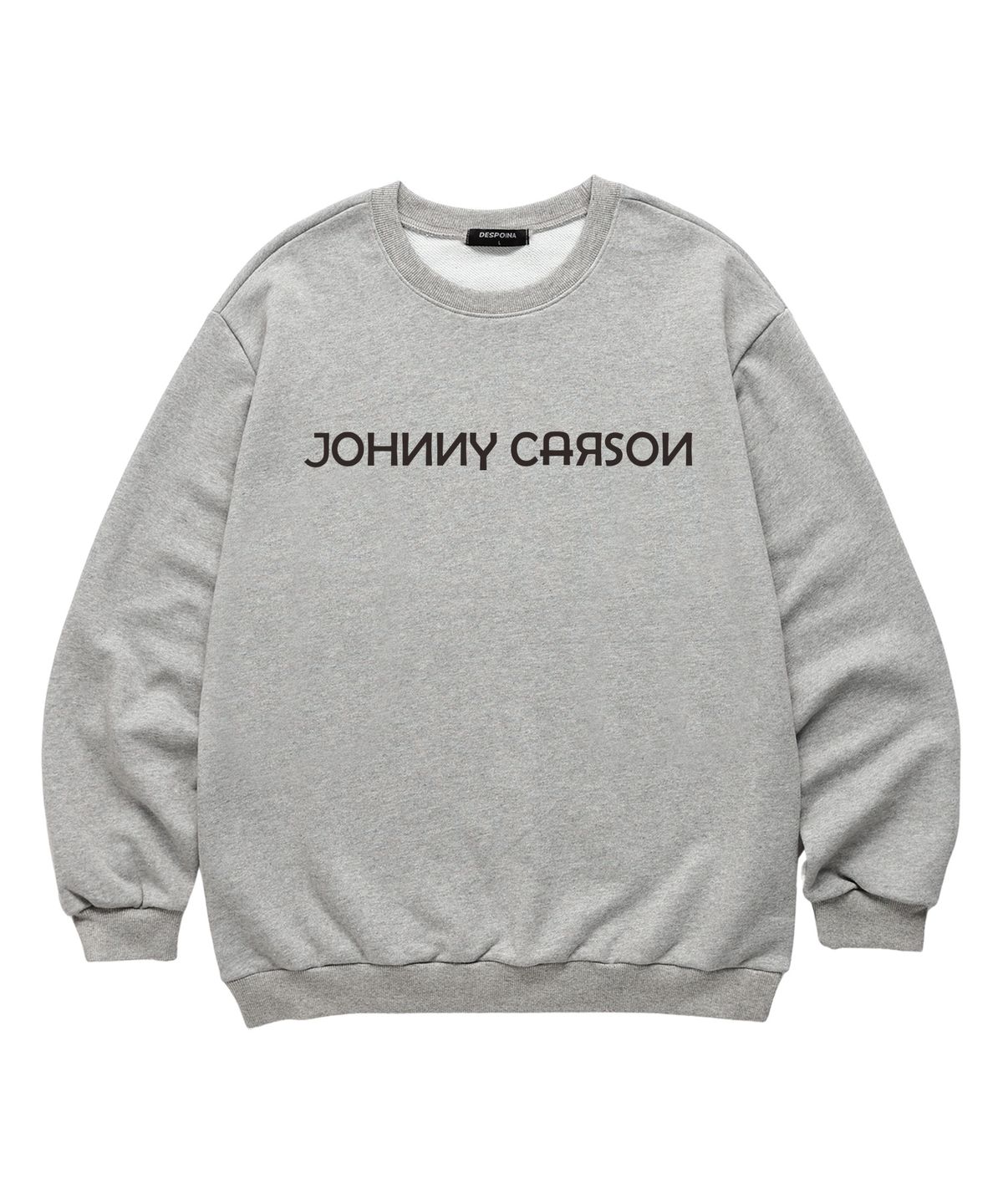 자니카슨(JOHNNY CARSON) SIMPLE LOGO SWEATSHIRT (JCLTS001) 멜란지그레이