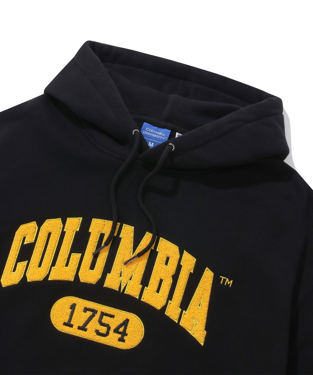 컬럼비아 유니버시티(COLUMBIA UNIVERSITY) 1754 ARCH LOGO BOUCLE FLEECE HOODIE 블랙