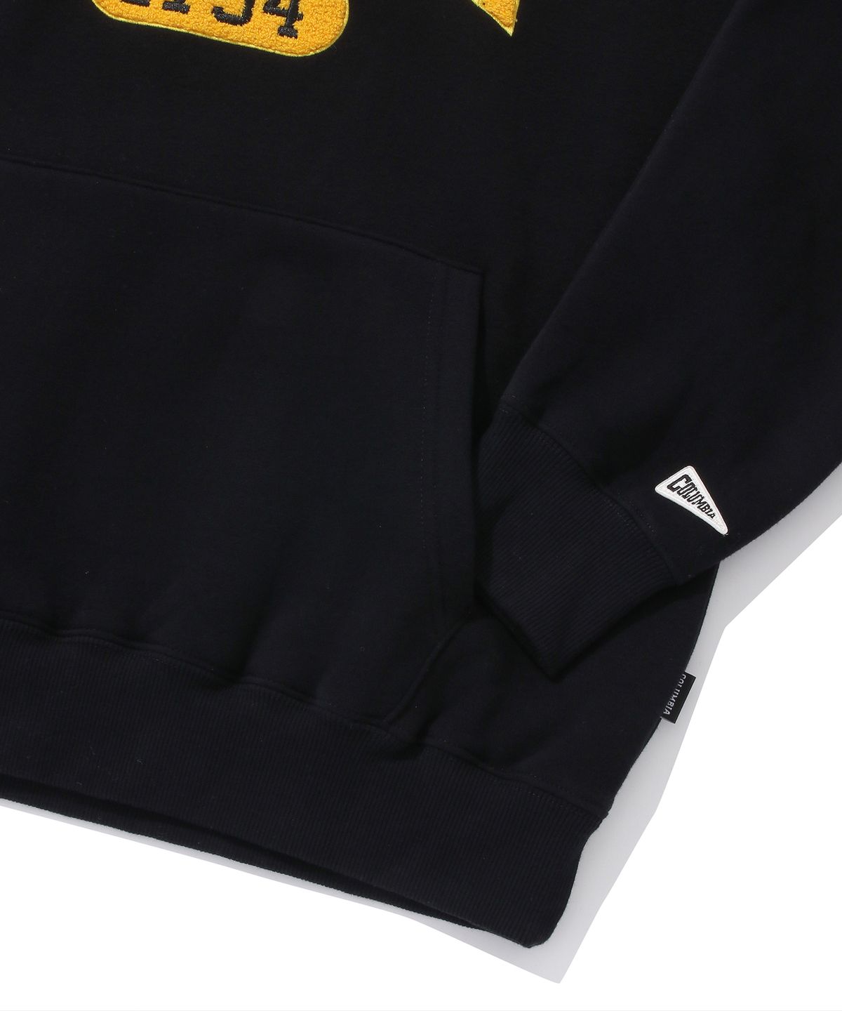컬럼비아 유니버시티(COLUMBIA UNIVERSITY) 1754 ARCH LOGO BOUCLE FLEECE HOODIE 블랙