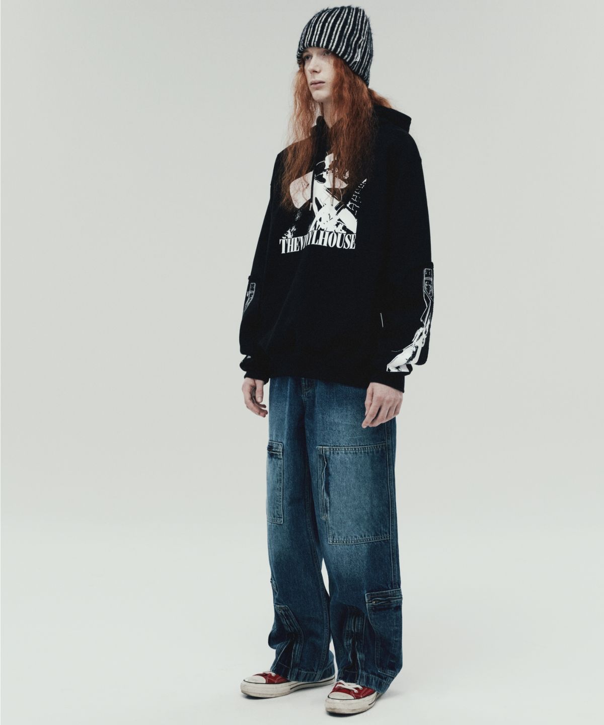 더바이닐하우스(THEVINYLHOUSE) FLIGHT DENIM PANTS NAVY (VH2DSUD100A)