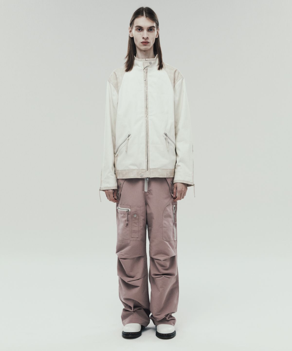 더바이닐하우스(THEVINYLHOUSE) RIPSTOP MILITARY PANTS PINK (VH2DFUPA12A)