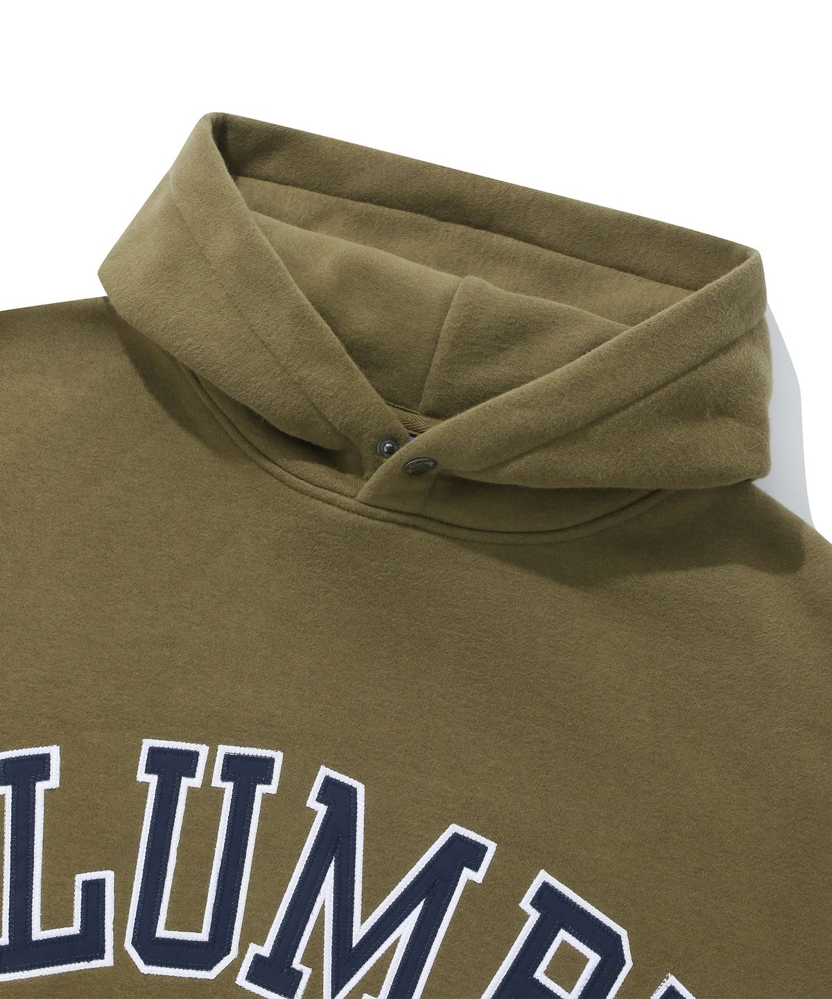 컬럼비아 유니버시티(COLUMBIA UNIVERSITY) COLUMBIA ARCH OVER-FIT FLEECE HOODIE 카키브라운