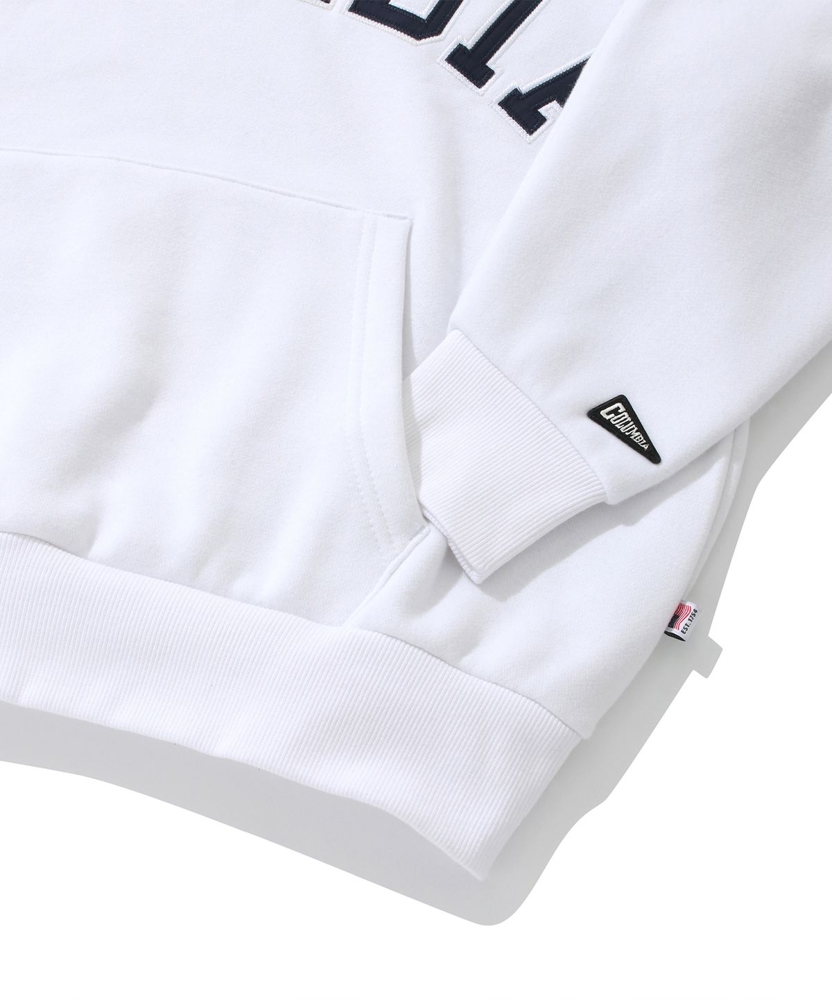컬럼비아 유니버시티(COLUMBIA UNIVERSITY) COLUMBIA ARCH OVER-FIT FLEECE HOODIE 화이트