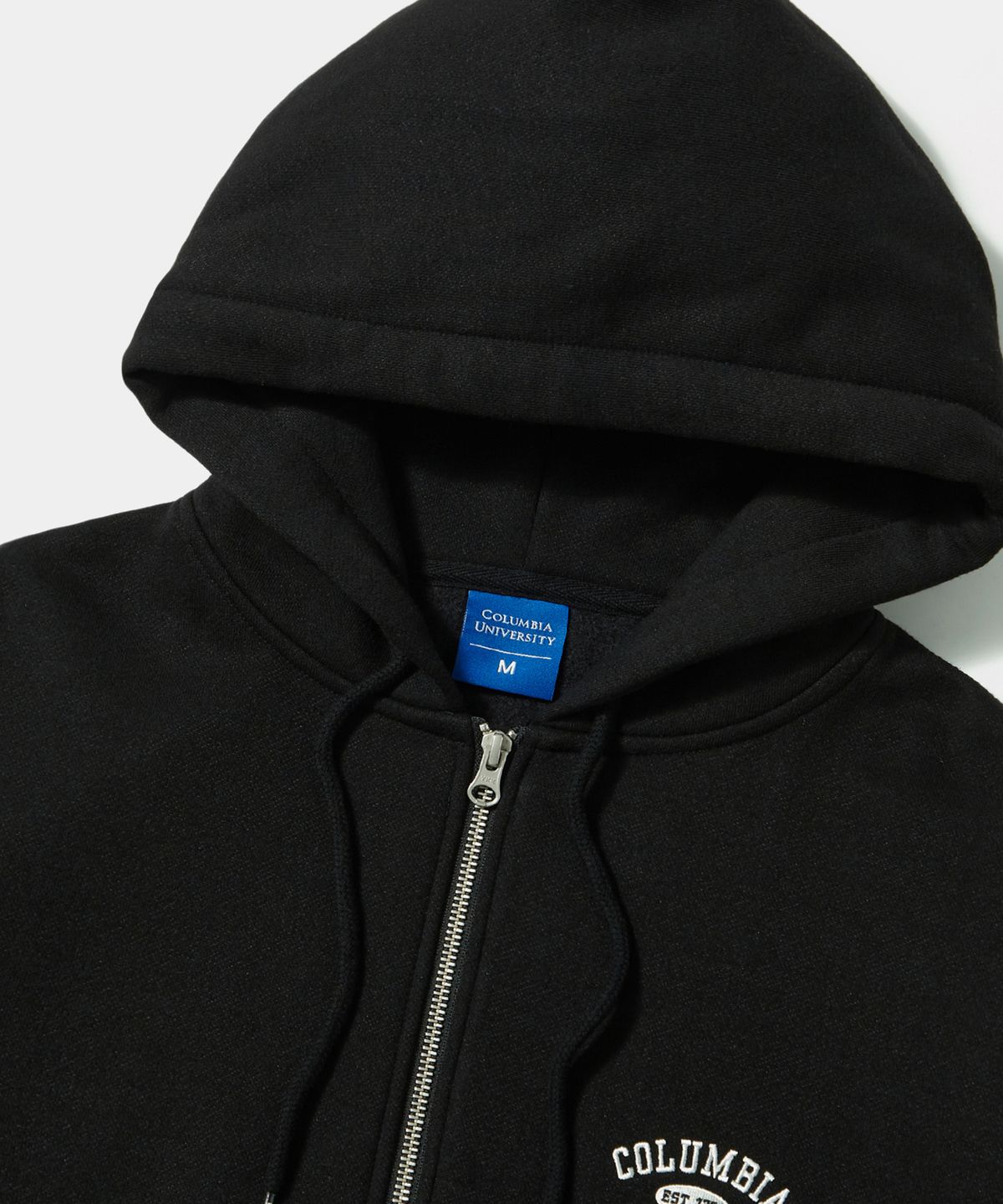 컬럼비아 유니버시티(COLUMBIA UNIVERSITY) CU ARCH LOGO FLEECE ZIP-UP HOODIE 블랙