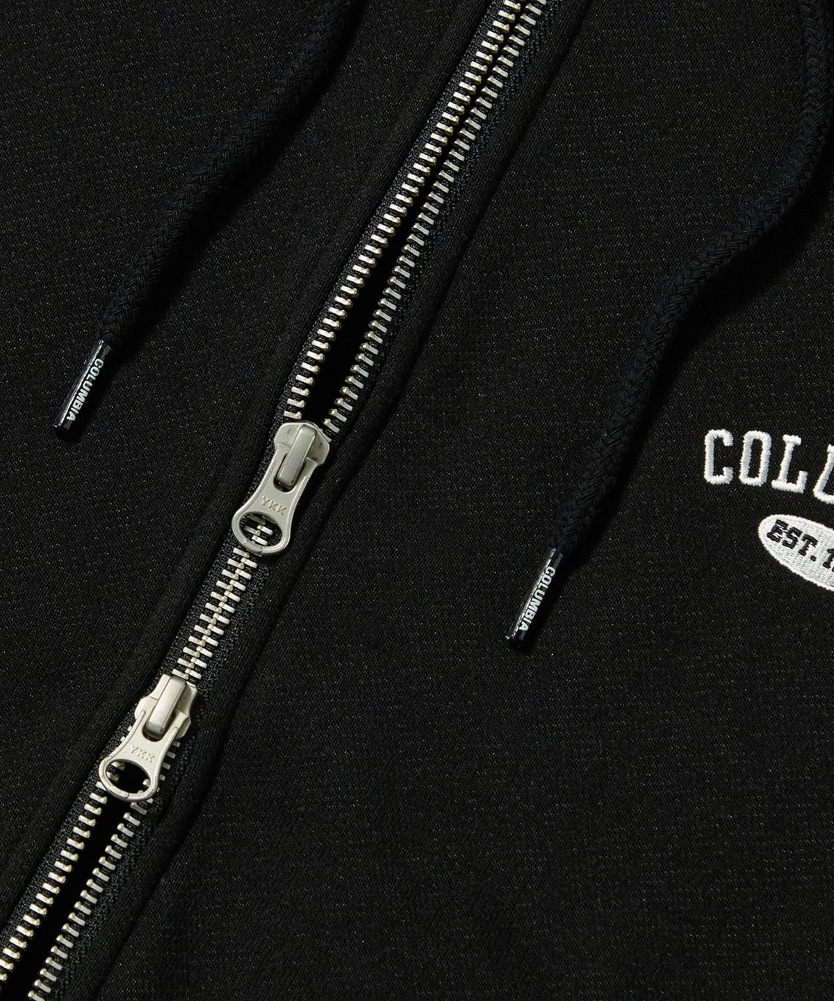 컬럼비아 유니버시티(COLUMBIA UNIVERSITY) CU ARCH LOGO FLEECE ZIP-UP HOODIE 블랙