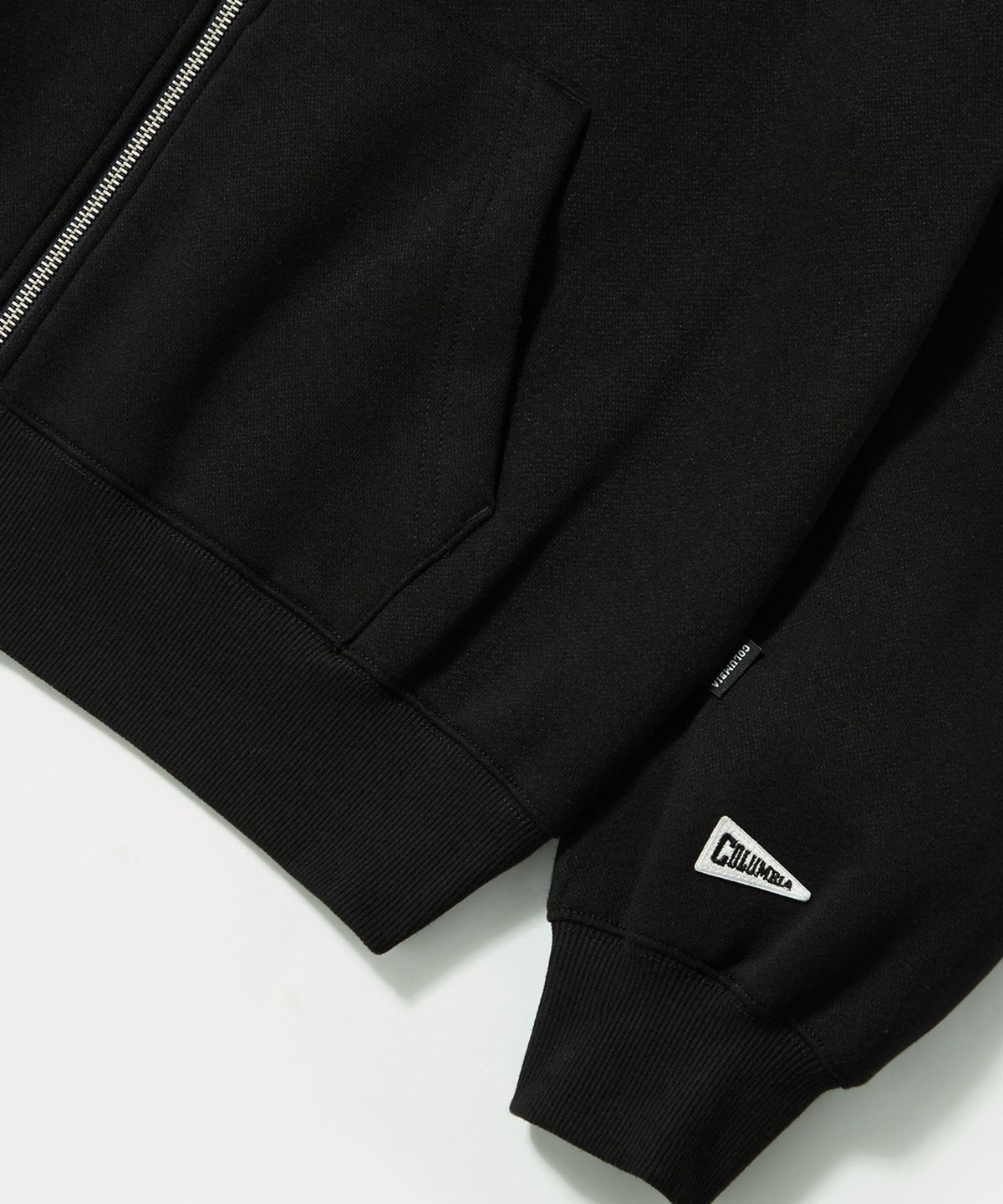 컬럼비아 유니버시티(COLUMBIA UNIVERSITY) CU ARCH LOGO FLEECE ZIP-UP HOODIE 블랙