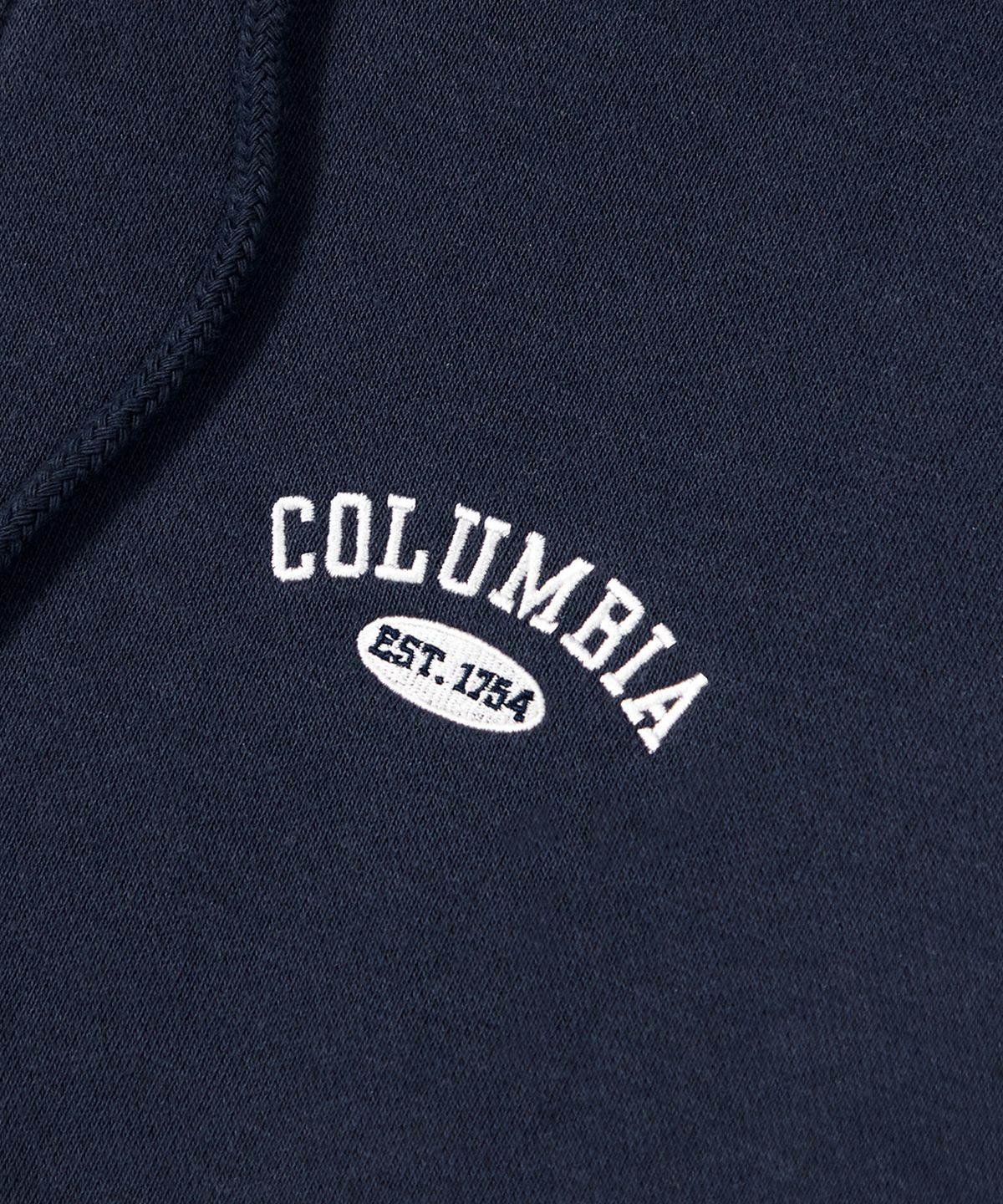 컬럼비아 유니버시티(COLUMBIA UNIVERSITY) CU ARCH LOGO FLEECE ZIP-UP HOODIE 크라운네이비
